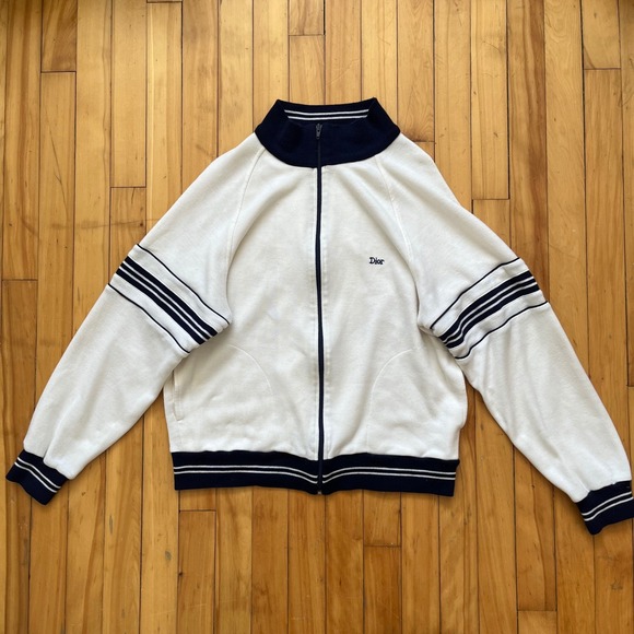 Christian Dior Monsieur Other - Dior White and Navy Zip-Up Performance Jacket
